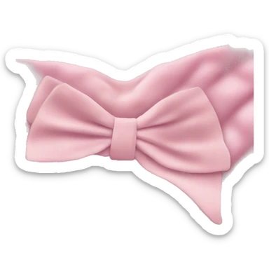 Pastel pink bow blanket  sticker