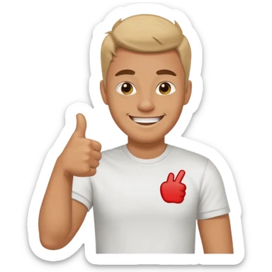 Buat gambar those bad tings guy dari sml yg sedang senang dan berikan jempol sticker