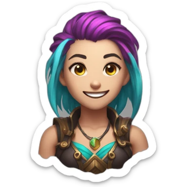 jinx league of legends sticker