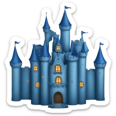 Blue castel sticker