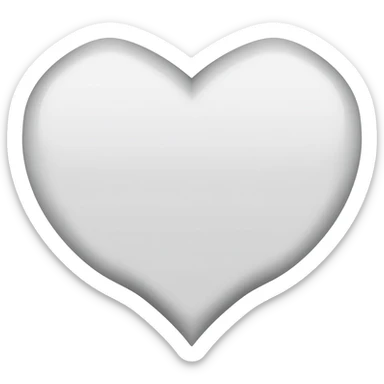 star heart that is White sticker