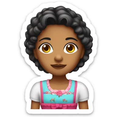 Morenita girl sticker