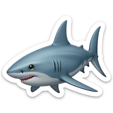 Requin avec une étoile dans 1 oeil sticker
