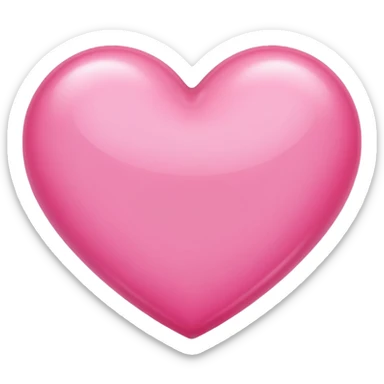 Pink beautiful shining heart  sticker