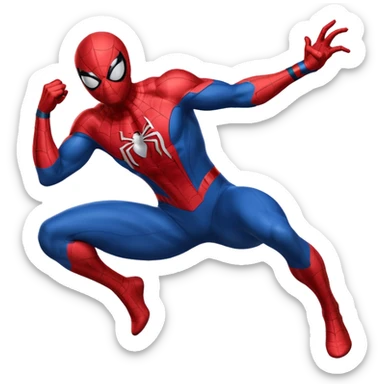 Spider man super hero sticker