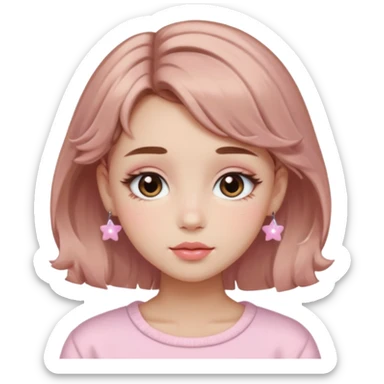  Soft Girl
Origin: TikTok/Western

Key Features: Pastel blush, gloss or tinted balm, fluffy brows, shimmery lids, small hair clips or pigtails.

Vibe: Playful, sweet, pastel-saturated cuteness — very Y2K meets kawaii.

Signature Trick: Emphasizes youthful, doll-like features with lots of pink. sticker