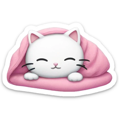 hellokitty cat sleeping cutely sticker