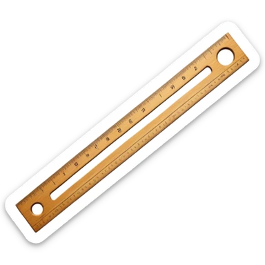 measuring ruler sticker