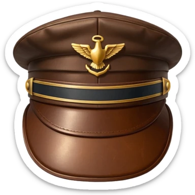 pilot hat only sticker