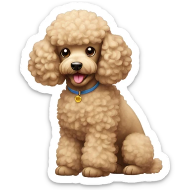 Poodle sticker