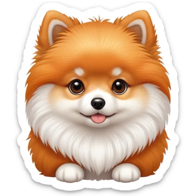 Pomeranian puppy sticker