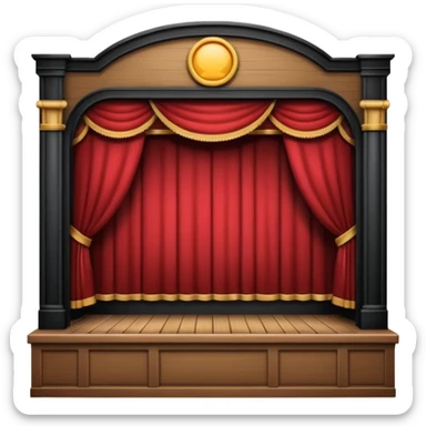 theater stage sticker