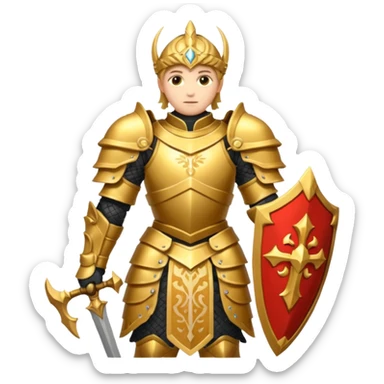 golden paladin sticker