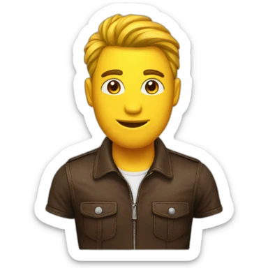 Combinaison en cuir sticker