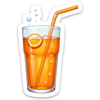 orange  soda sticker