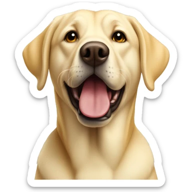 Yellow lab  sticker