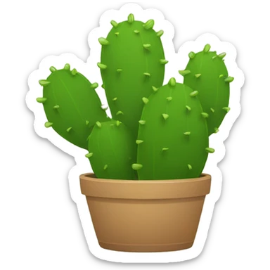 single flat Nopal without pot sticker