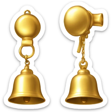 Gold bell sticker