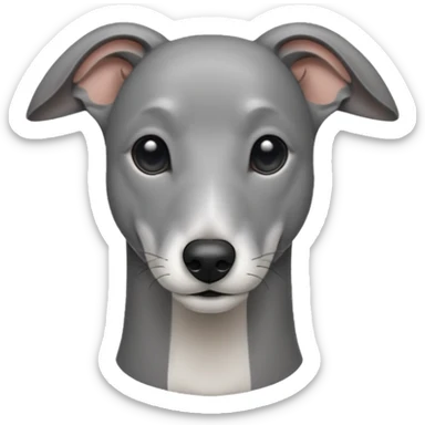 Greyhound front facing sticker