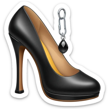 Dangling heels sticker