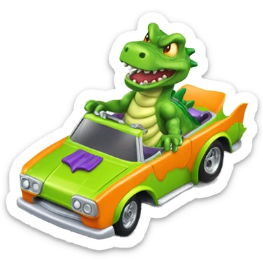 Hot wheels rugrats reptar 1car  sticker