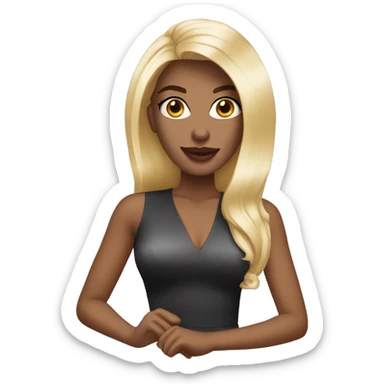 Blonde glamour brunette  sticker