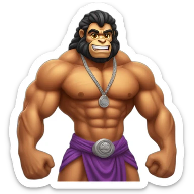 Lord Hanuman Body Builder sticker