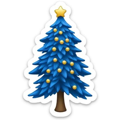 Tannenbaum in blau  sticker