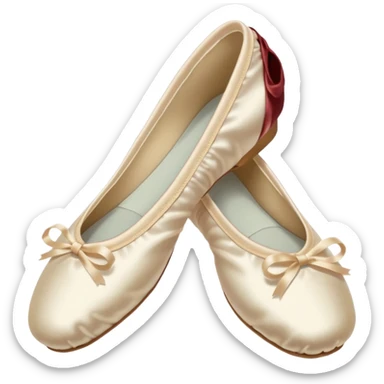 Ivory ballet shoes sticker