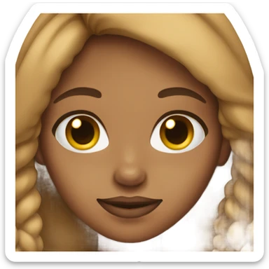 Light Browne skin girl sticker