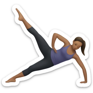 Pilates stretch sticker