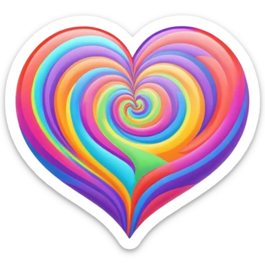 Trippy love  sticker