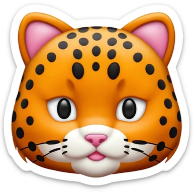 hello kitty cheetah sticker