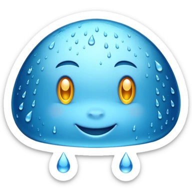 raining on windshield sticker