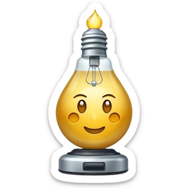 Gera emoji de lamparina de enfermagem  sticker