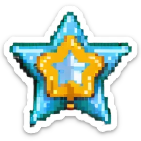 Sheriff-style star badge with MODERATOR text sticker
