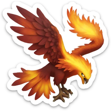 Phoenix from the ash emoji sticker