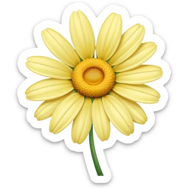 pastel yellow daisy sticker