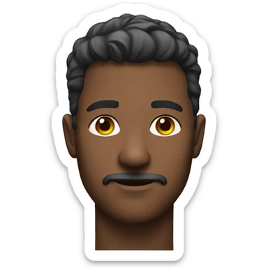 male portrait up close  sticker