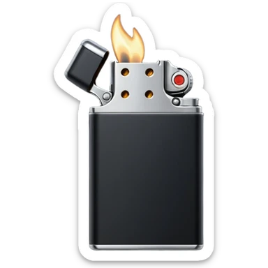 black lighter sticker