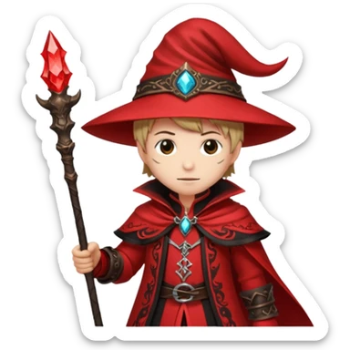 final fantasy red mage sticker