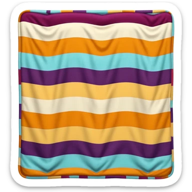 Patterned Corduroy texture ridges blanket sticker