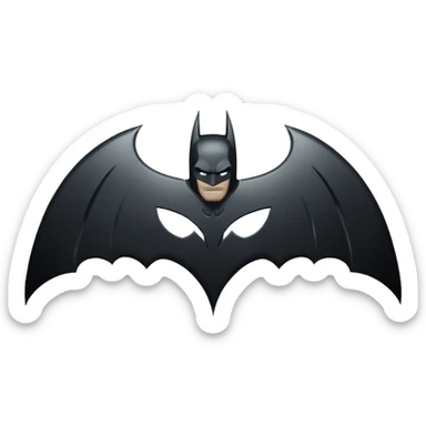 arkham batman symbol sticker