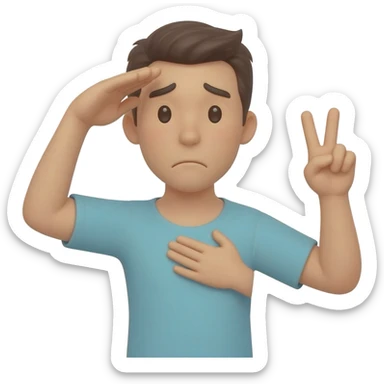 I want this 🫡✌️🫩 mixed into 1 emoji sticker