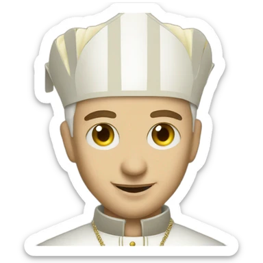 ondrej bartos as a pope sticker