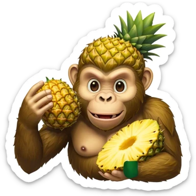 Ape pineapple  sticker