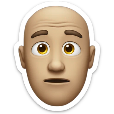 unsettling human sticker