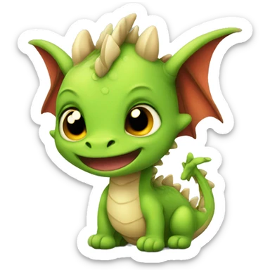 cute baby dragon sticker