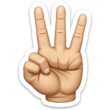 Angry middle finger sticker