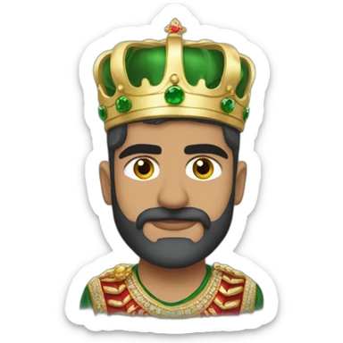 Babar azam with crown sticker